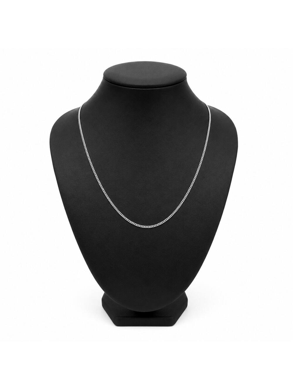 Vincero 21” Micro Flat Cuban Chain Necklace 1.7mm 925 Solid Sterling Silver NWOT